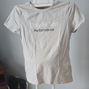 Calvin Klein Performance Women's Beige Tee